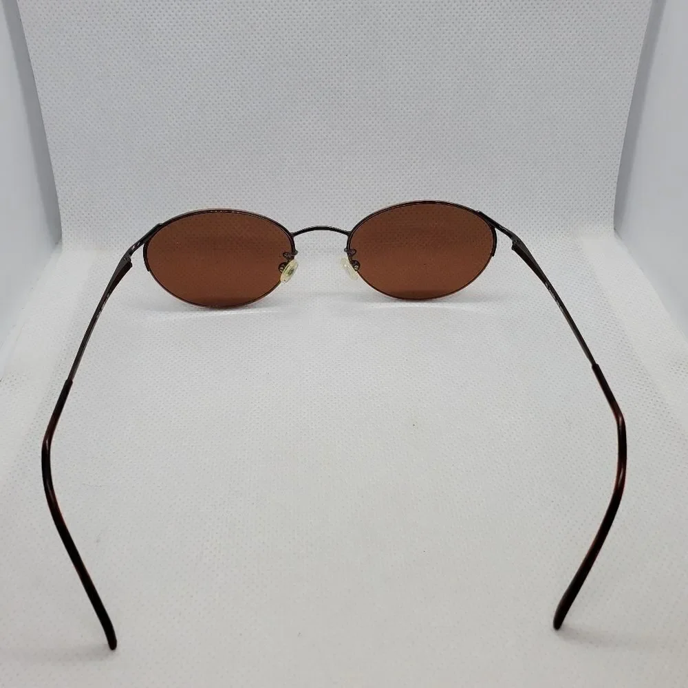 Calvin Klein Brown Prescription Sunglasses Frames, Case, & Cleaning Cloth